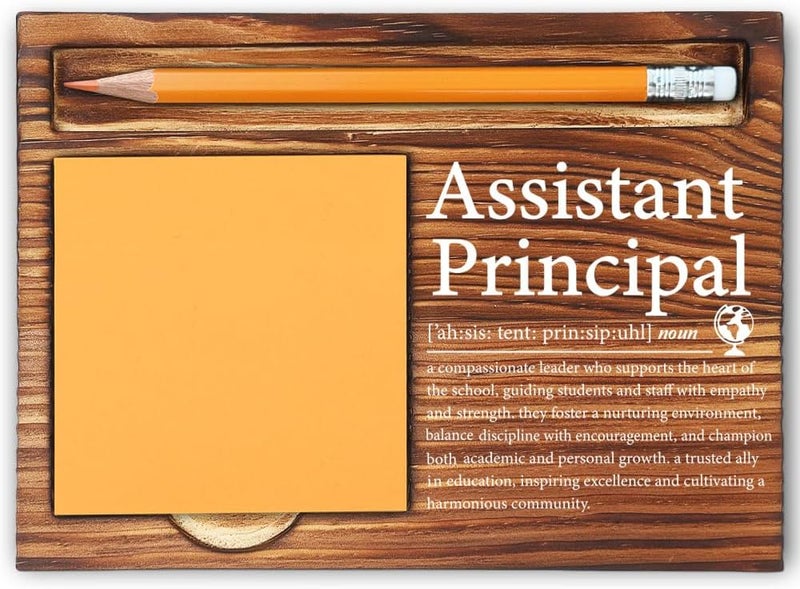 MFOMFO Assistant Principal Thank You Gifts for Women, Assistant Principal Appreciation Gifts for Women, Assistant Principal Gifts Ideas, Principal Gifts Funny Office Self-Stick Note Pad Holders-LBB25 - Image 1